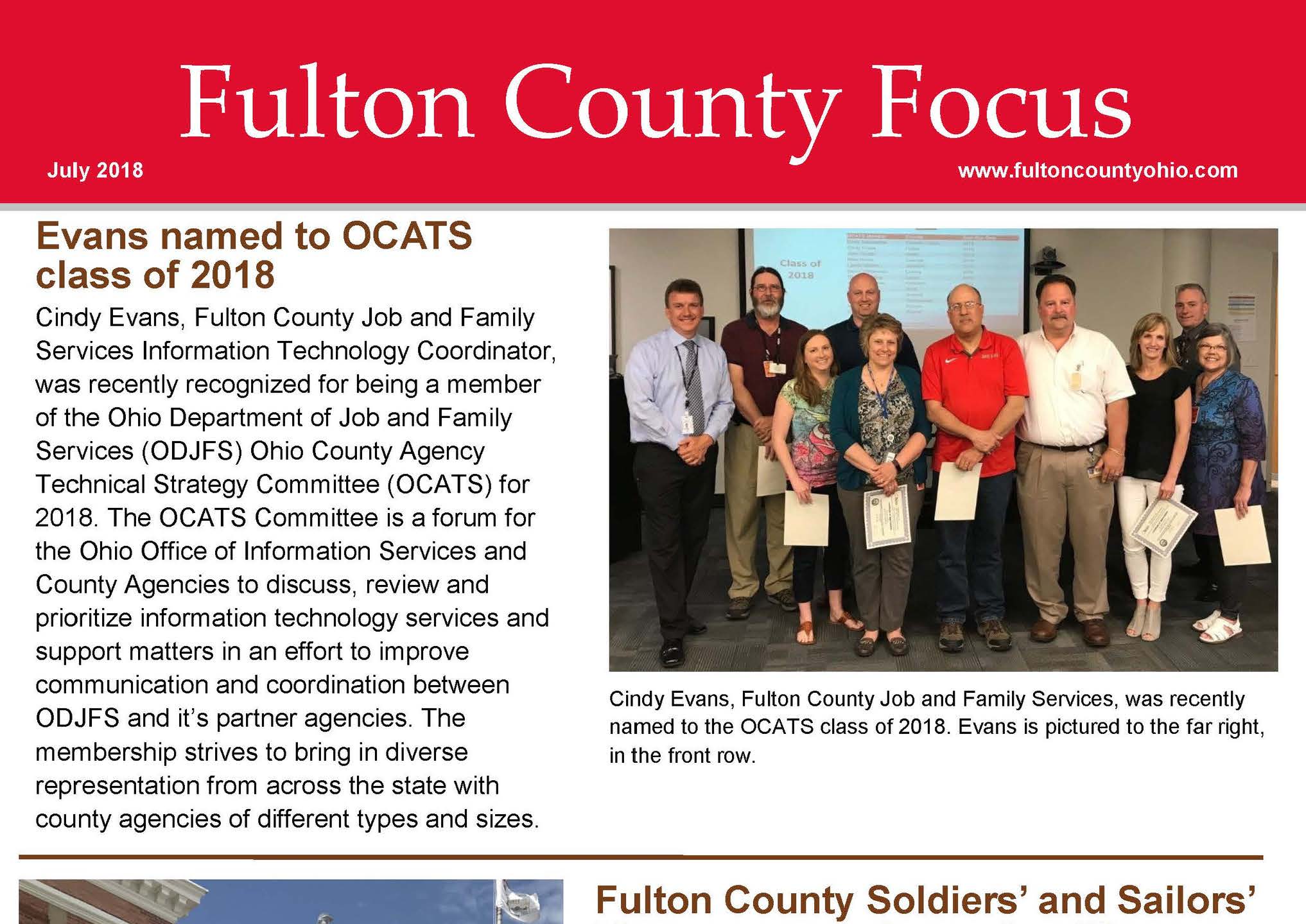  Fulton County Focus Crop July 2018 Edition