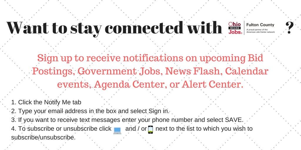 Connected with OhioMeansJobsFulton County