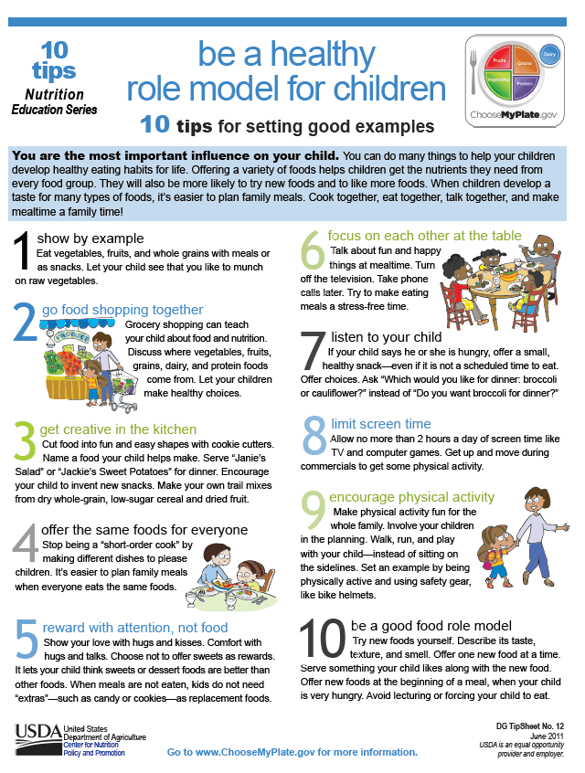 Be a healthy role model